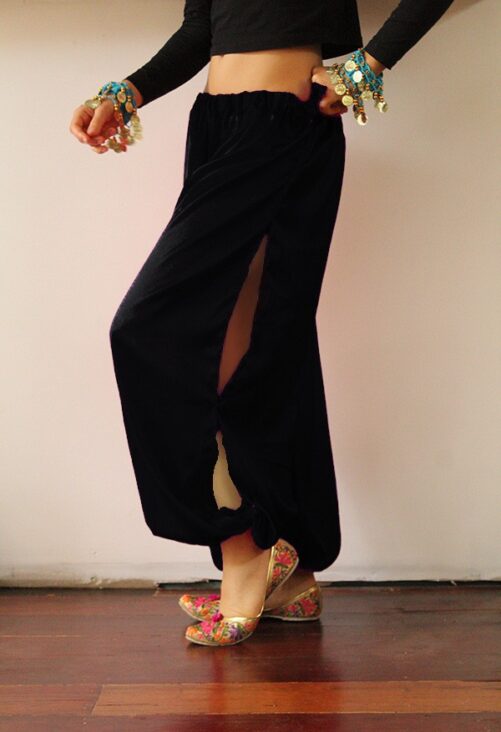 Satin Harem Pants Black DC House of Fashion