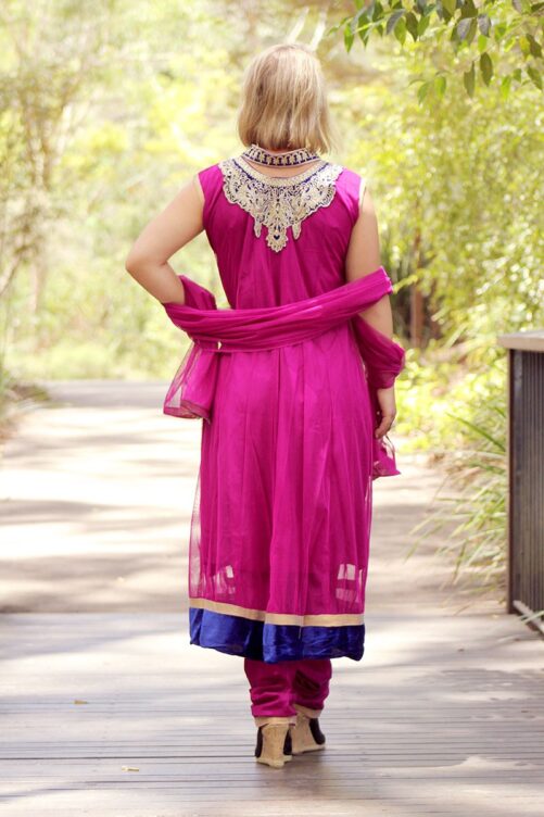 Indian outfit pink